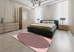 Patterned Pink Rug in a Bedroom, pat830rd