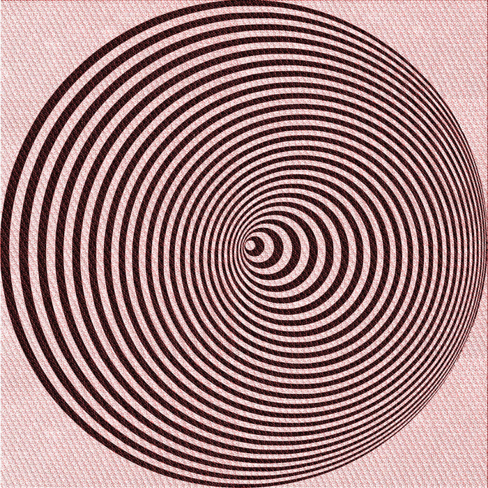 Round Patterned Pink Rug, pat830rd