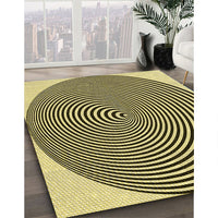 Patterned Bakers Brown Rug, pat830yw