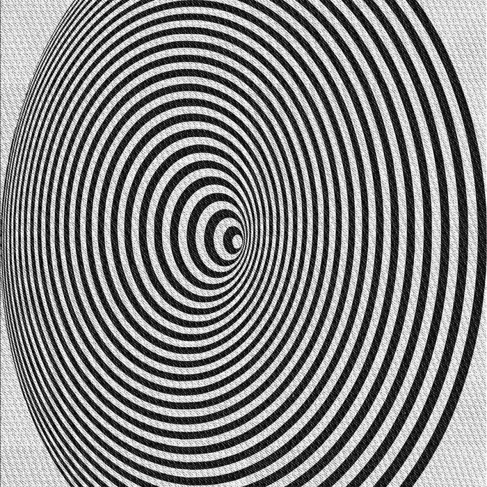 Patterned Platinum Gray Novelty Rug, pat830