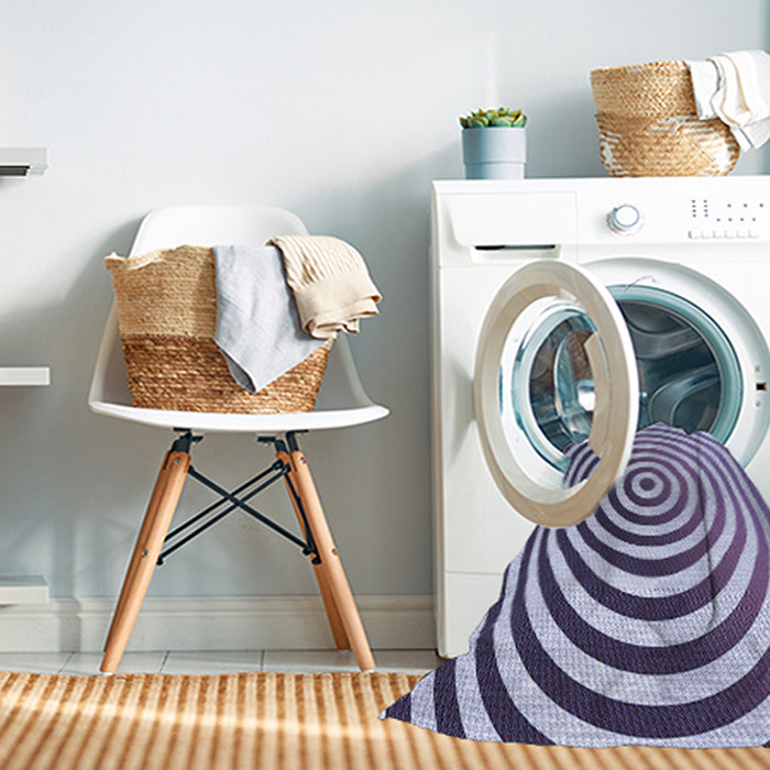 Machine Washable Transitional Purple Rug in a Washing Machine, wshpat831blu