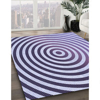 Patterned Purple Rug, pat831blu