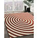 Machine Washable Transitional Red Rug in a Family Room, wshpat831brn