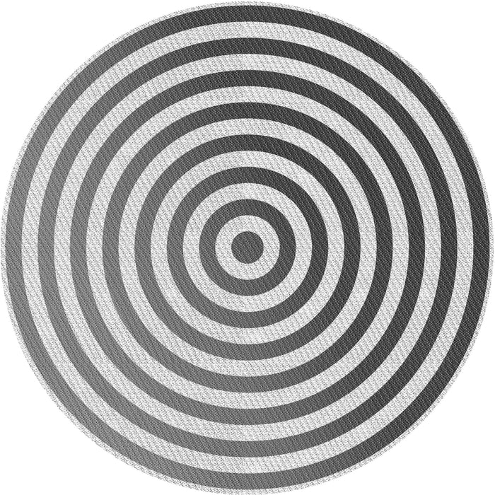 Square Patterned Carbon Gray Rug, pat831gry