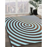 Patterned Blue Rug, pat831lblu