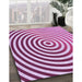 Machine Washable Transitional Blossom Pink Rug in a Family Room, wshpat831pur