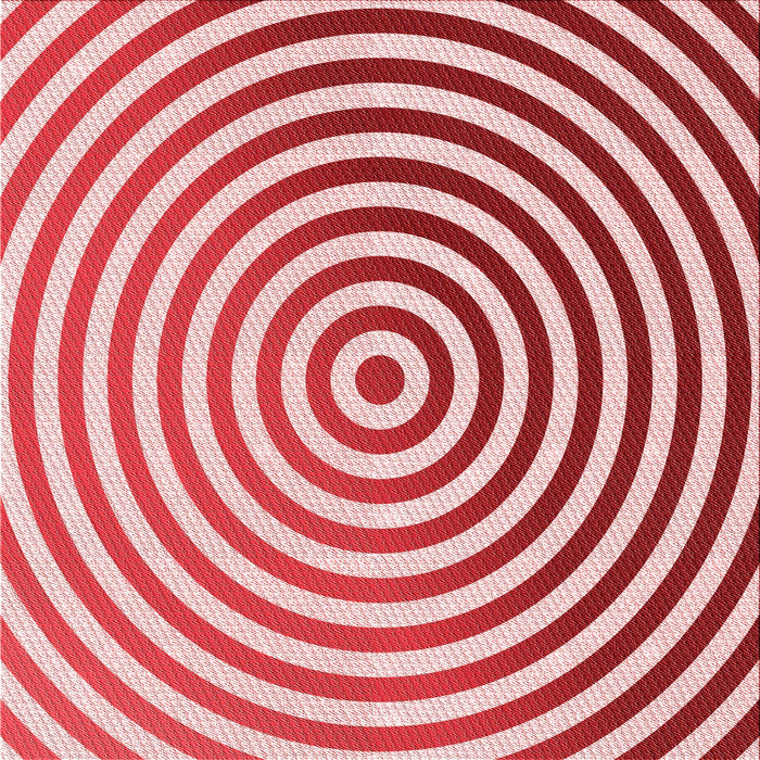 Round Patterned Baby Pink Rug, pat831rd