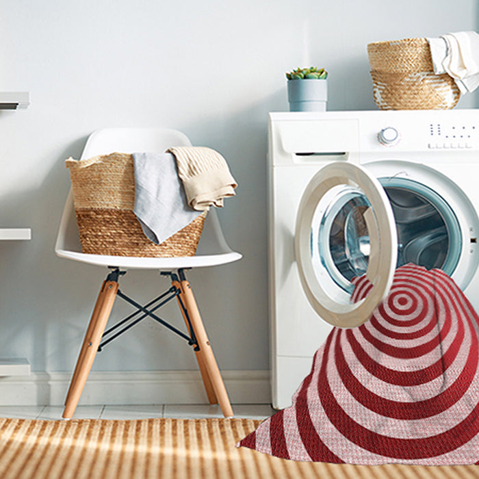 Machine Washable Transitional Pink Rug in a Washing Machine, wshpat831rd
