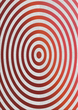 Patterned Dark White Beige Novelty Rug, pat831