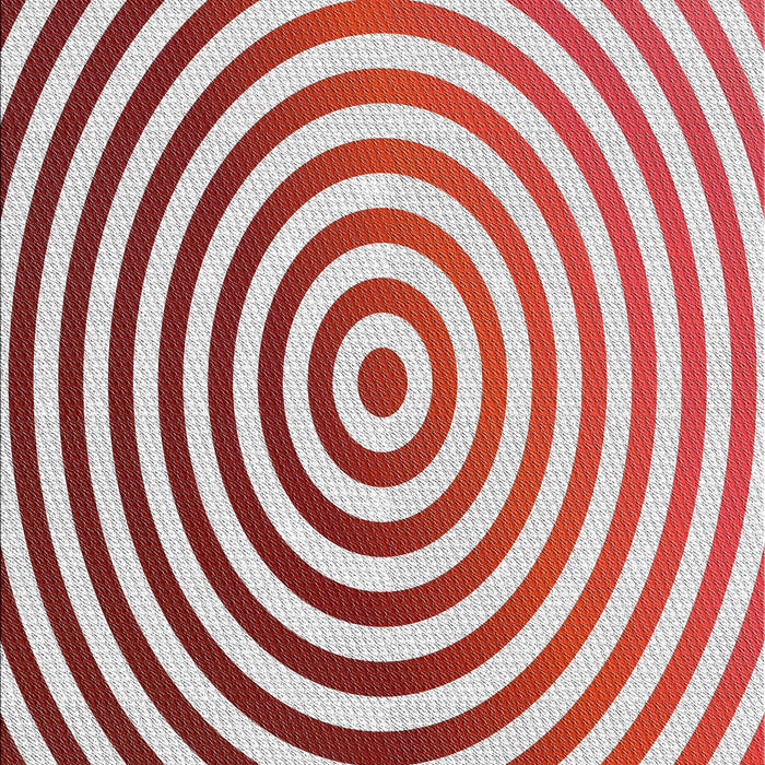 Patterned Dark White Beige Novelty Rug, pat831