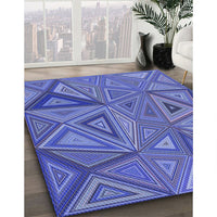 Patterned Sky Blue Rug, pat832blu