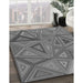 Machine Washable Transitional Grey Gray Rug in a Family Room, wshpat832gry