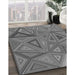 Patterned Gray Rug in Family Room, pat832gry