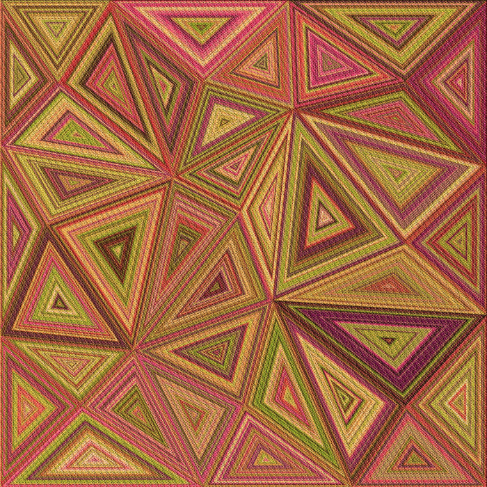Round Patterned Caramel Brown Rug, pat832org