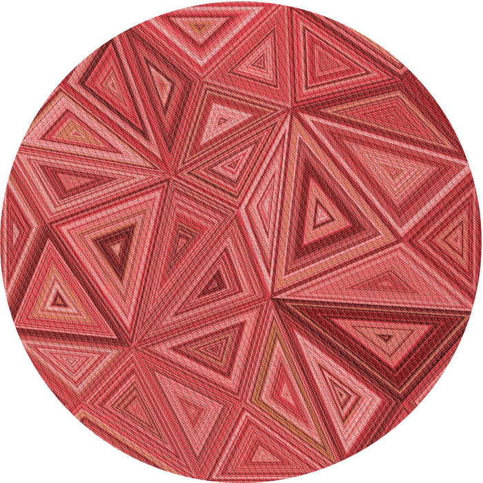 Square Patterned Red Rug, pat832rd