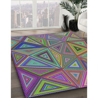 Patterned Purple Modern Rug, pat832