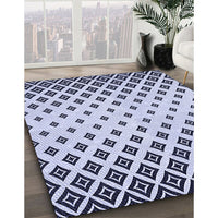 Patterned Lavender Blue Rug, pat833blu