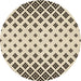 Square Patterned Coffee Brown Rug, pat833brn