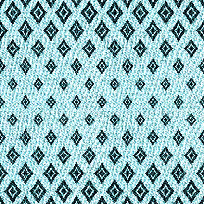 Machine Washable Transitional Electric Blue Rug, wshpat833lblu