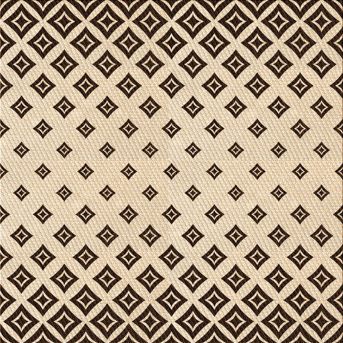 Round Machine Washable Transitional Saddle Brown Rug, wshpat833org