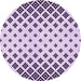 Square Patterned Purple Rug, pat833pur