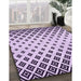 Machine Washable Transitional Purple Rug in a Family Room, wshpat833pur