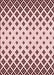 Patterned Light Rose Pink Rug, pat833rd