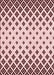 Machine Washable Transitional Light Rose Pink Rug, wshpat833rd