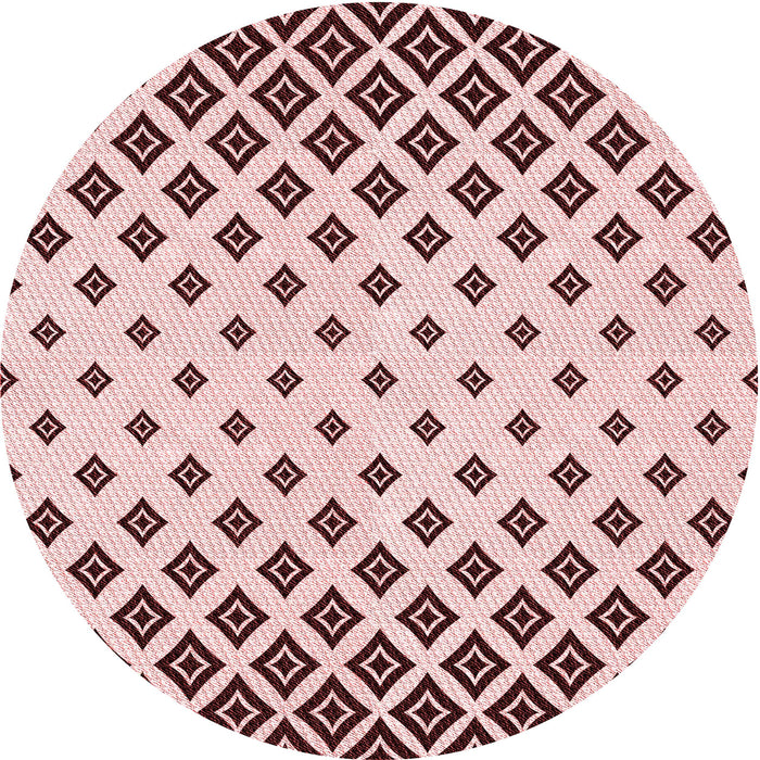 Square Machine Washable Transitional Light Rose Pink Rug in a Living Room, wshpat833rd