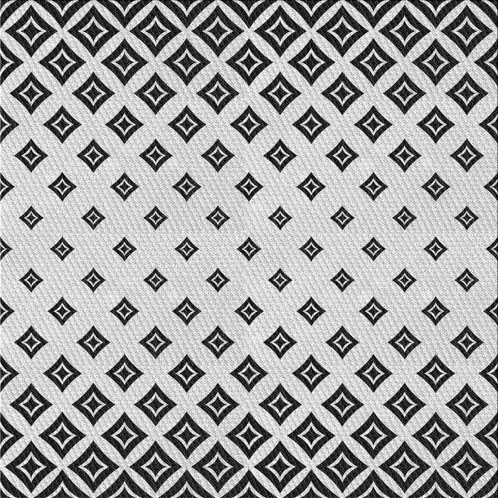 Sideview of Machine Washable Transitional White Smoke Rug, wshpat833