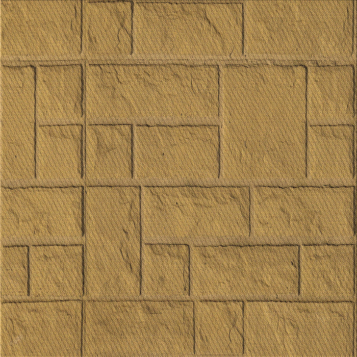 Round Patterned Yellow Rug, pat834brn