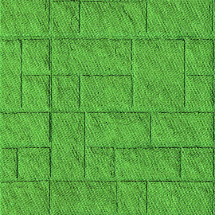 Round Patterned Lime Green Rug, pat834grn