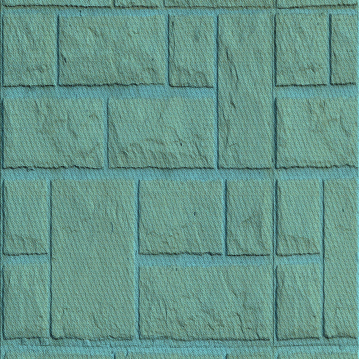 Patterned Dark Mint Green Rug, pat834lblu