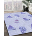 Machine Washable Transitional Blue Rug in a Family Room, wshpat835blu