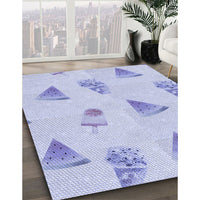 Patterned Blue Rug, pat835blu