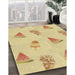 Machine Washable Transitional Golden Gold Rug in a Family Room, wshpat835brn