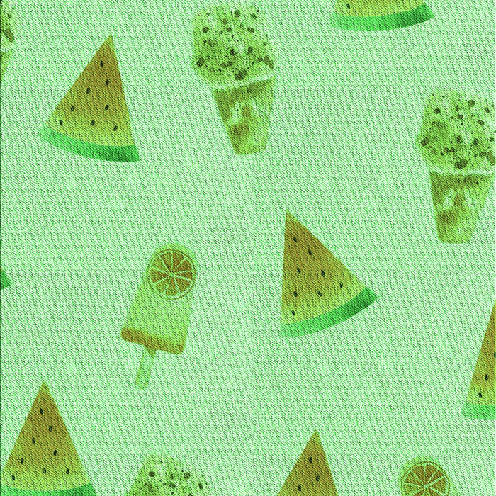 Patterned Green Rug, pat835grn