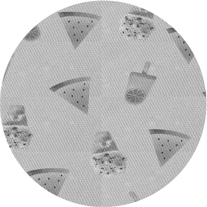 Square Patterned Gray Rug, pat835gry