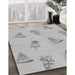 Patterned Gray Rug in Family Room, pat835gry