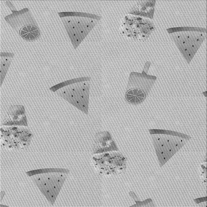 Round Patterned Gray Rug, pat835gry