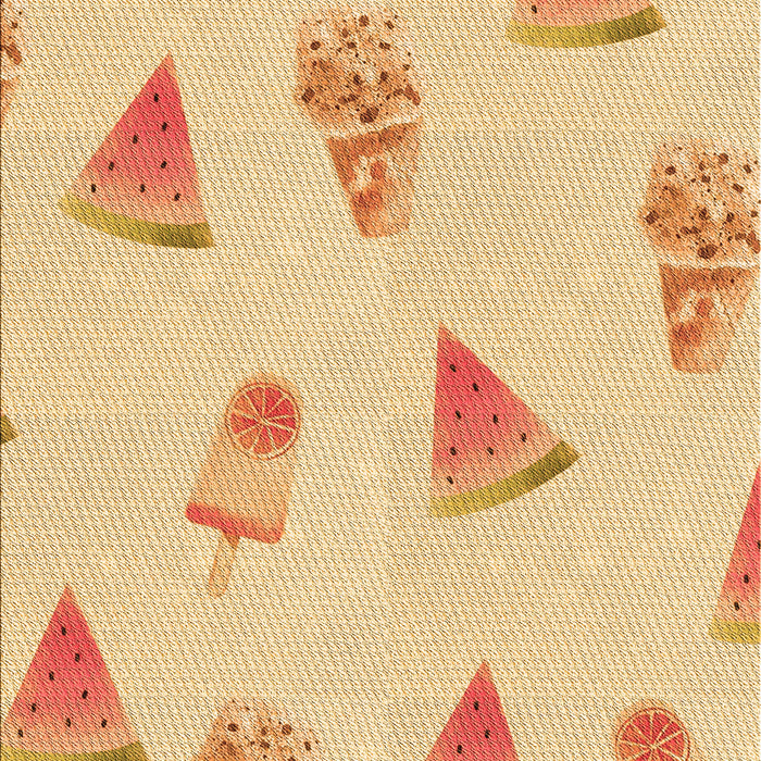 Patterned Orange Rug, pat835org