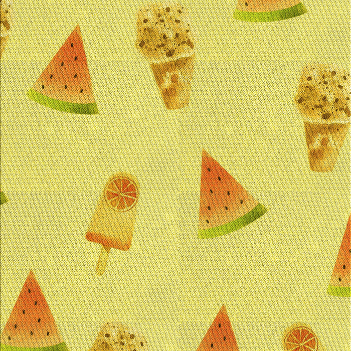 Patterned Yellow Rug, pat835yw