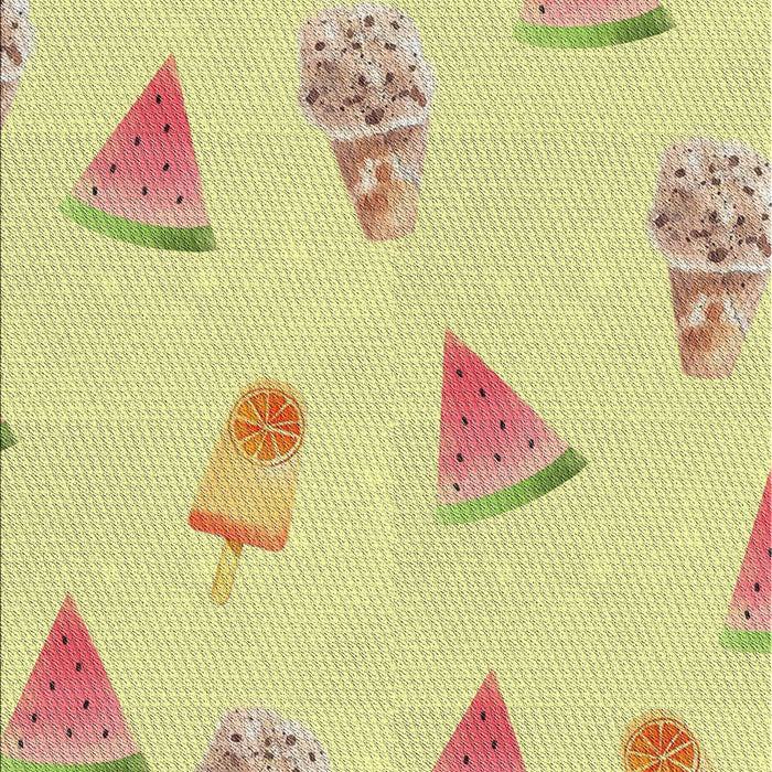 Patterned Caramel Brown Novelty Rug, pat835