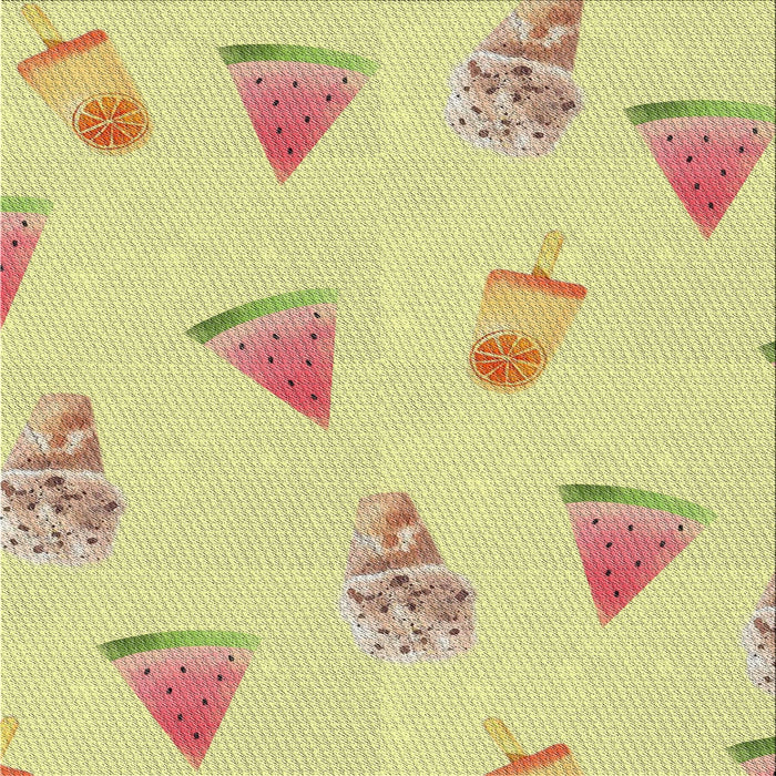 Square Patterned Caramel Brown Novelty Rug, pat835