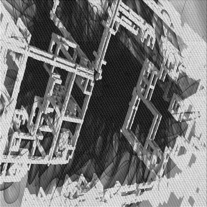 Round Patterned Cloud Gray Rug, pat836gry