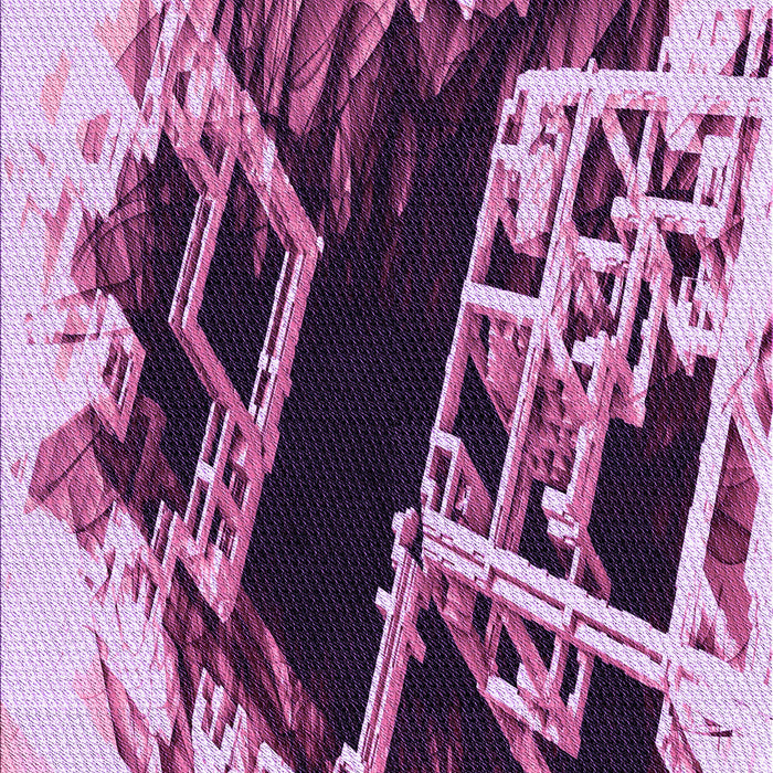 Machine Washable Transitional Pastel Purple Pink Rug, wshpat836pur