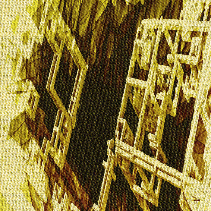 Machine Washable Transitional Bold Yellow Rug, wshpat836yw