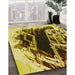 Machine Washable Transitional Bold Yellow Rug in a Family Room, wshpat836yw