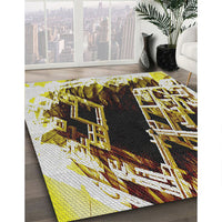 Patterned Brown Novelty Rug, pat836