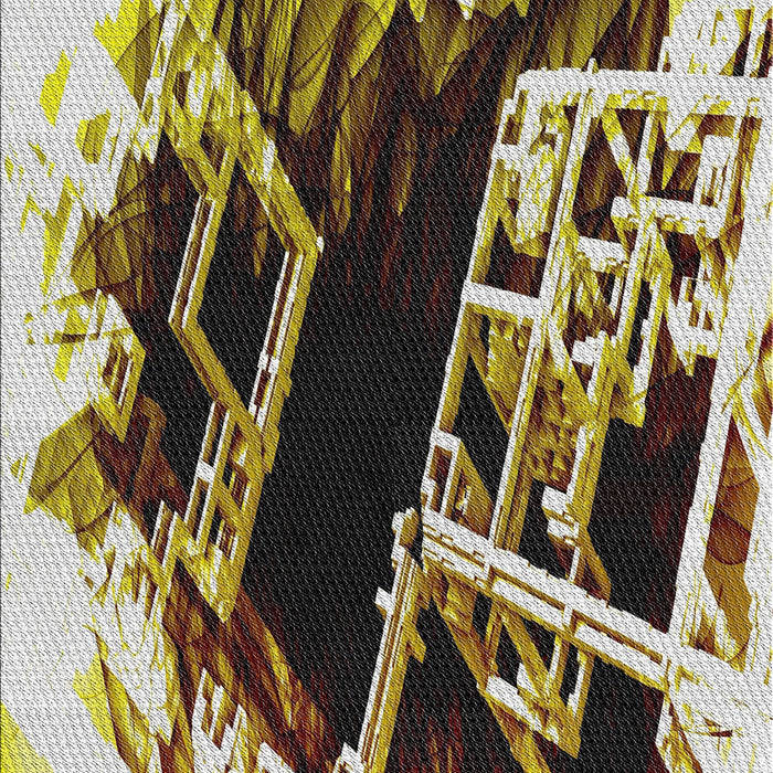 Patterned Brown Novelty Rug, pat836